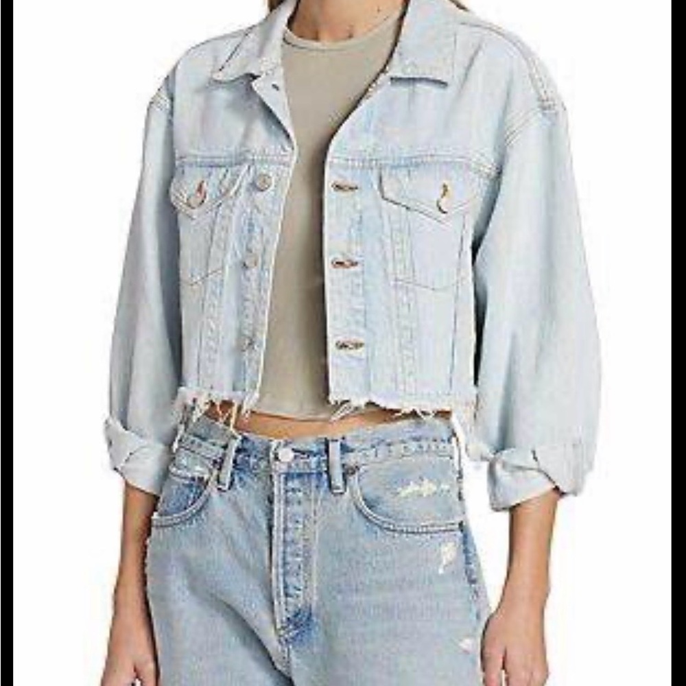 Agolde ‘Charli’ Cropped Denim Jacket